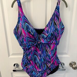 Swimsuits For All - One Piece in Blue and Pink